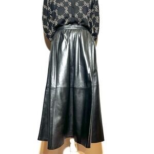 Vintage Authentic Leather Skirt